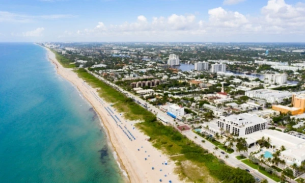 Top HVAC system replacement service company in Boca Raton FL - View of Delray Beach in Boca Raton FL