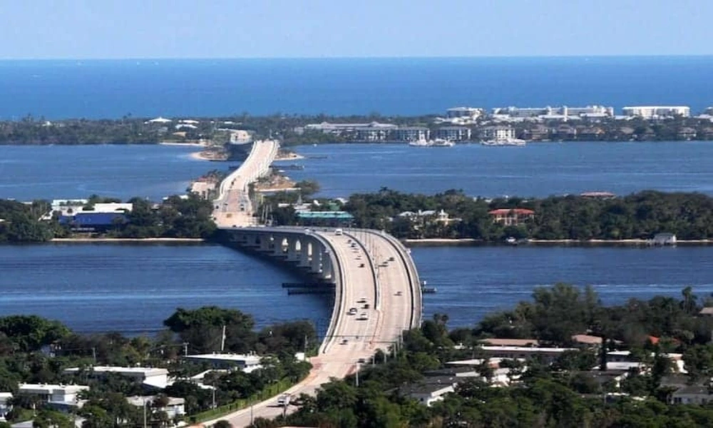 Top HVAC system tune up service specials in Stuart FL - View of Indian River Lagoon Bridge in Stuart FL